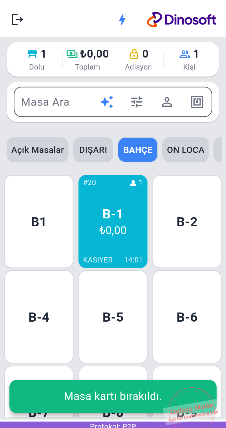 Kart bırakıldı